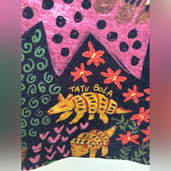 FARM Rio Multicolored Graphic Tropical Crop T-Shirt - Picture 6 of 9